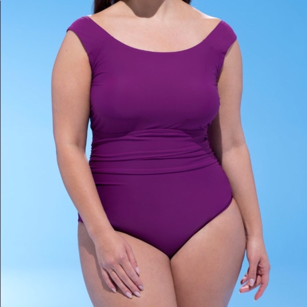 Swimsuits for All Ballet Wine One Piece